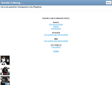 Tablet Screenshot of kampfsportschule-bushidocoburg.de